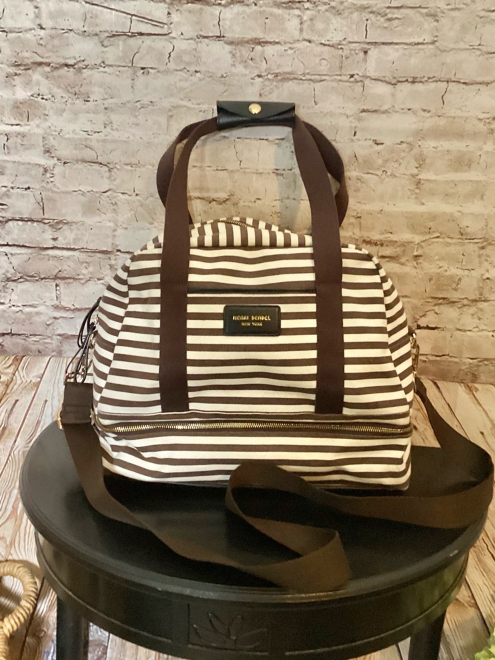 Heni Bendel brown and white Weekender duffle bag - Picture 4 of 9